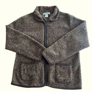 Womens’ David Hollis Polyester Zip Fleece Size M